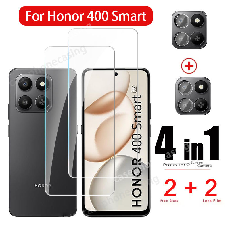 4in1 ป้องกันหน้าจอสําหรับ Huawei Honor 400 สมาร์ท Lite Honor 400Smart 400Lite 5G 2025 ป้องกันกล้อง 9