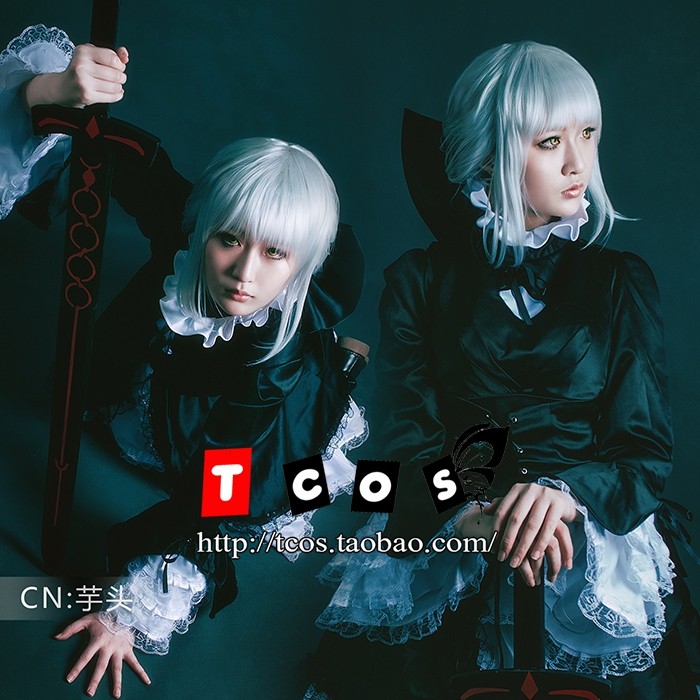 เสื้อผ้า cosplay TCS Fate Altolia My King Blackened saber ชุดคอสเพลย์สำหรับผู้หญิง