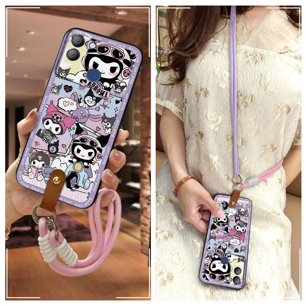 ทนทานป้องกันเคสโทรศัพท์สําหรับTecno POP5 LTE/BD4 เส้นทแยงมุมนุ่มกรณีเต็มห่อปกหลังสกปรกทนTPUแฟชั่นการ