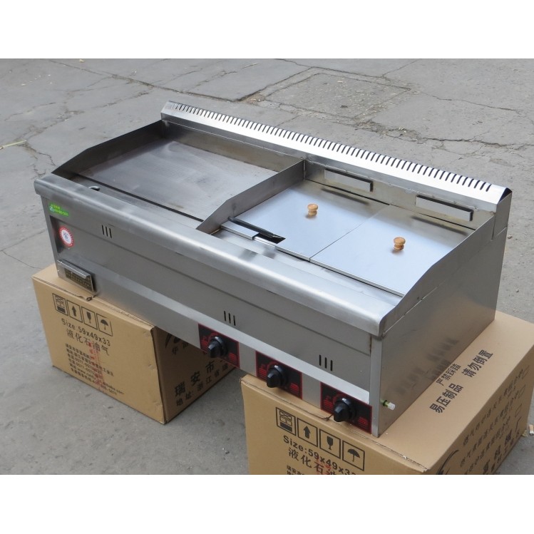 2023 Gas Commercial Grill Fryer Oden All-in-One Machine Hand Cake Grpping Machine Fryer Oden Noodle 