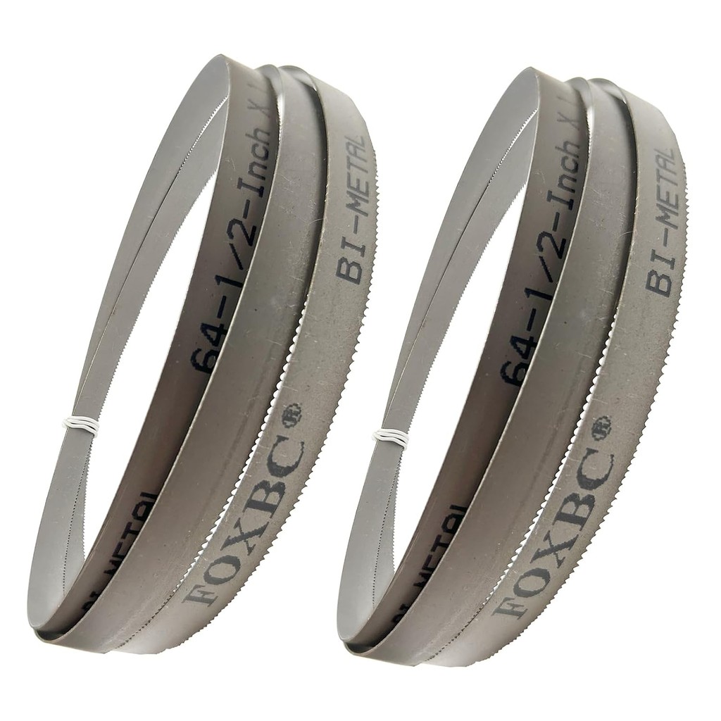 FOXBC 64-1/2" x 1/2" x 0.02" x 24 TPI Metal Bandsaw Blade ตัดสําหรับ Harbor Freight, Wen 3970, Jet B