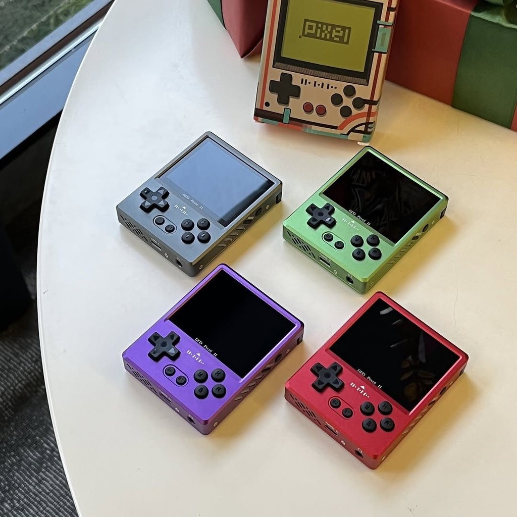 GKD Pixel2 Retro เกมมือถือ rk3326 โลหะทั้งหมด CNC Craft HD เกมอาเขต