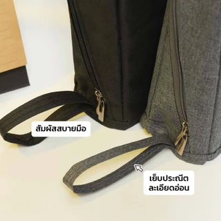 shimanto กระเป๋าดินสอ กระเป๋าอเนกประสงค์ ขนาดใหญ่ ความจุเยอะ กระเป๋าเครื่องสำอาง แบ่งสัดส่วนหลายช่อง แบบพกพา
