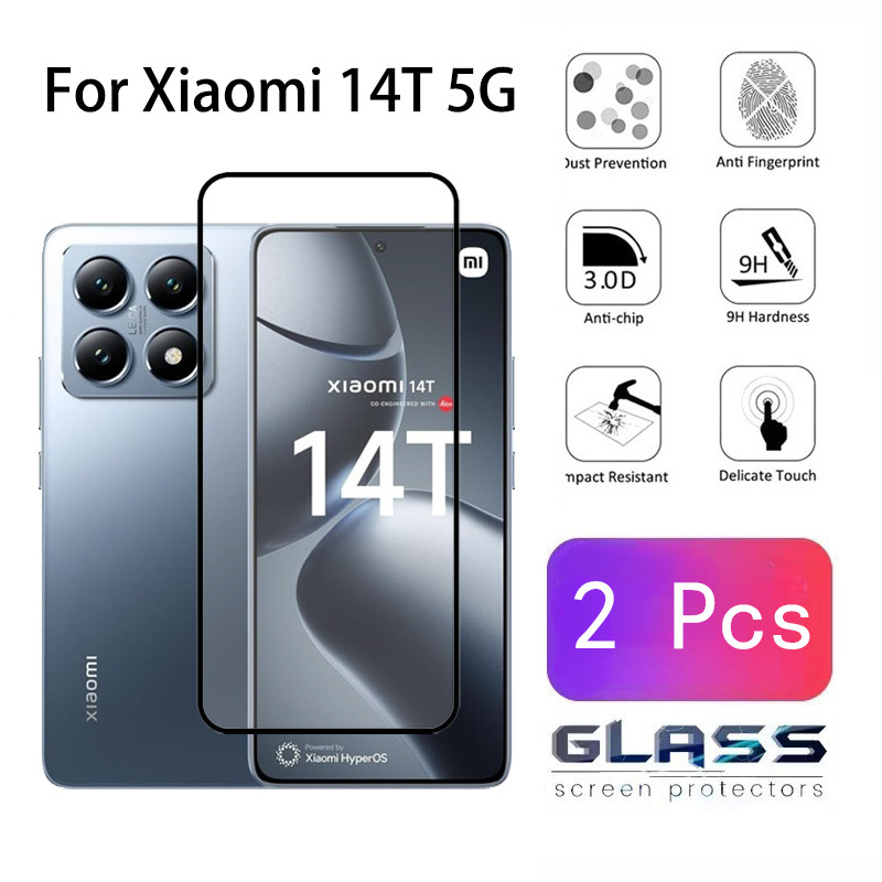 2 ชิ้น Xiaomi 14T 5G กระจกนิรภัยป้องกันหน้าจอสําหรับ Xiaomi 15 14 14T 13T Pro 5G