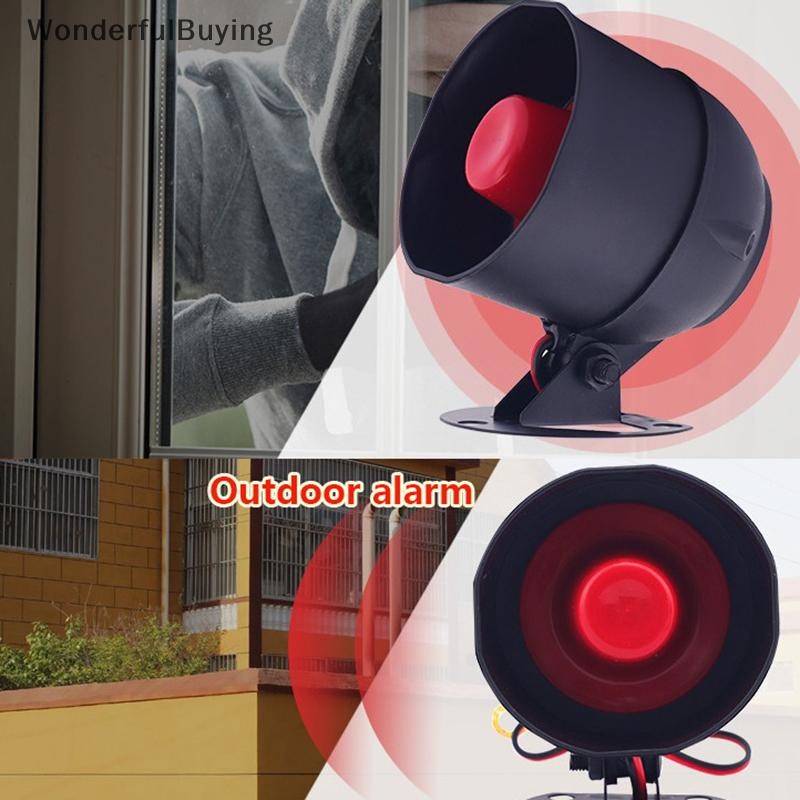 WBTH WiFi Siren Alarm System ไร้สาย Loud Sound Alert Siren Kit Smart Life Sirenpatible สําหรับ Home 