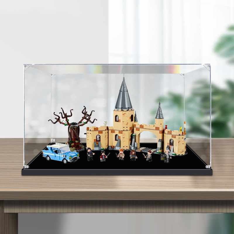 [กล่องแสดงโปร่งใส] กล่องแสดงอะคริลิคเหมาะสําหรับ Lego Hogwarts City Gate และ Fillet 75953 รูปทํากล่อ