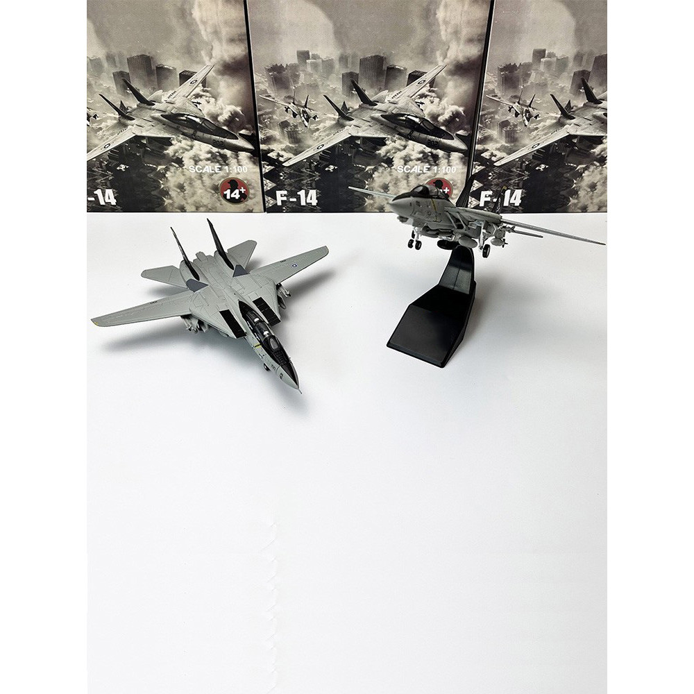 Amer 1/100 F14 Tomcat Fighter ธงโจรสลัด Squadron จําลองเครื่องบินเครื่องประดับสําเร็จรูป