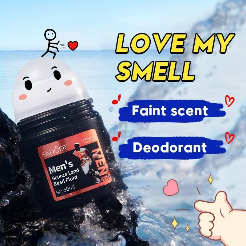 Sadoer Lanfeng Bell Rolling Body Lotion สดชื่นและไม่มีกลิ่นหอมเหนียวขนาดเล็กแบบพกพา Roller Fragrance Antiperspirant
