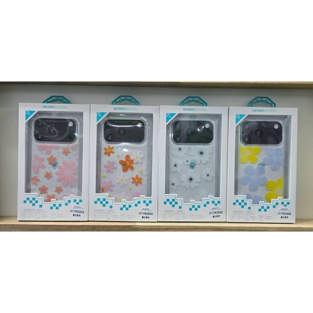 “พร้อมส่ง“เคสDfans ลายดอกไม้ รองรับรุ่น i17/17Pro/17Air/17Promax