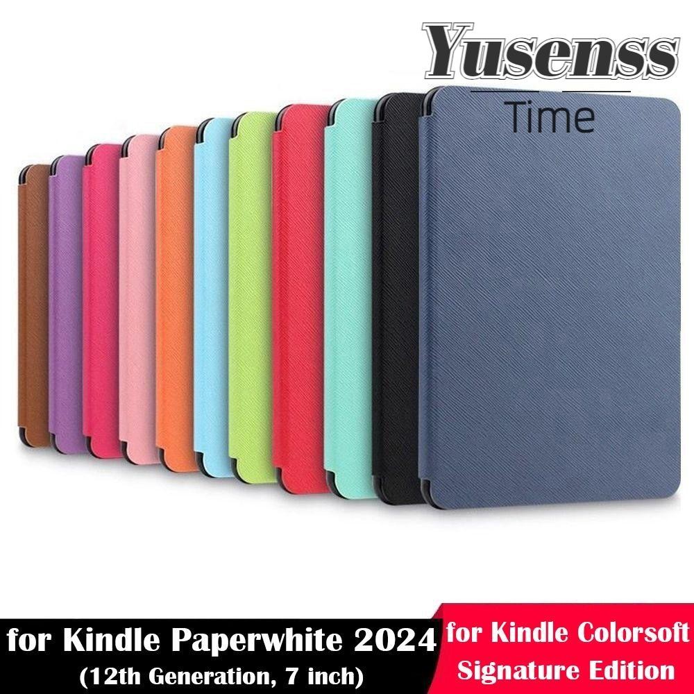 YUSENSS eReader , Auto Wake/Sleep PU Leather Colorsoft Cover, สีสัน SA569P Slim KPW6 เกราะป้องกันสํา