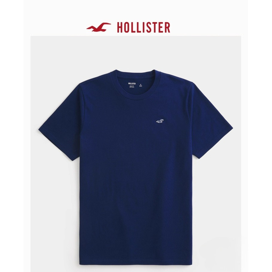 Hollister T-Shirt คอตตอนพรีเมียม สวมใส่ง่ายสำหรับทุกวัน