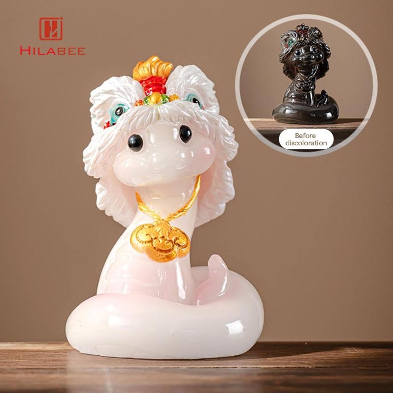 [hilabee] ตัวเลขงูจีน งานฝีมือเรซิน น่ารัก เหมาะสำหรับ tearoom หรือเตาผิงในห้องนอน