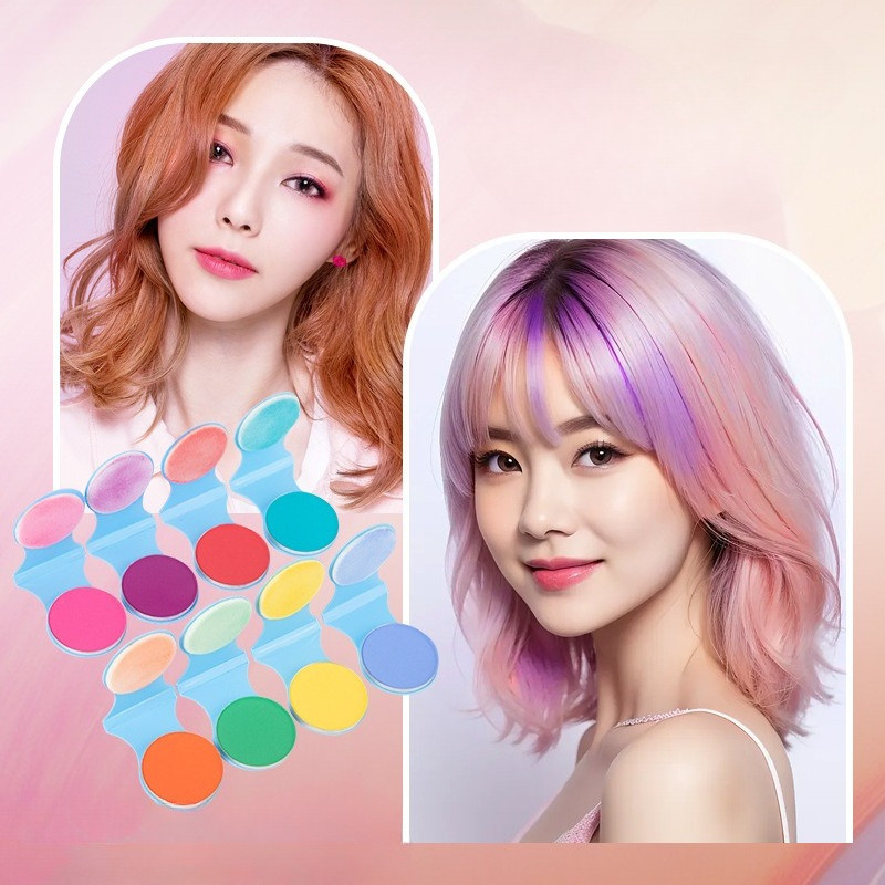 [3-5 วันมาถึง] ผงสีผมแบบใช้แล้วทิ้ง 8 สีไฮไลท์ชั่วคราว | 2/5/8 ชิ้น Clip-On ยาย้อมผมแบบล้างทําความสะอาดได้ด้วยไมก้า | วัสดุ PP ปลอดภัยสําหรับทุกสภาพเส้นผมและอายุ