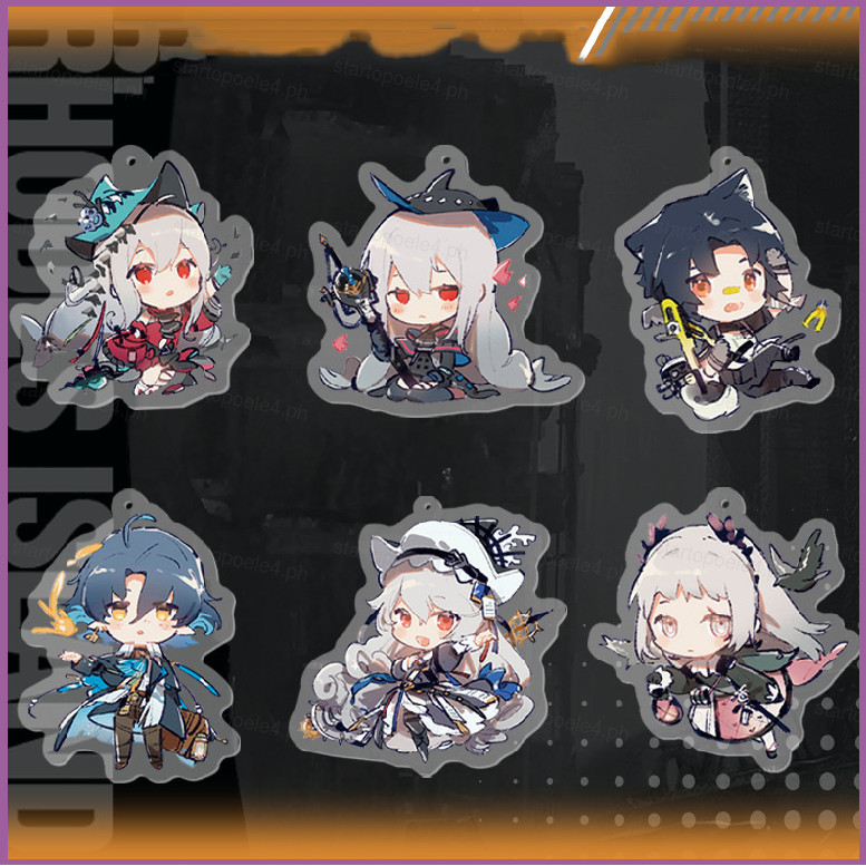 เกม Arknights พวงกุญแจอะนิเมะพวงกุญแจอะคริลิคน่ารักกระเป๋าจี้การ์ตูน Irene Skadi Key Chain ของขวัญ