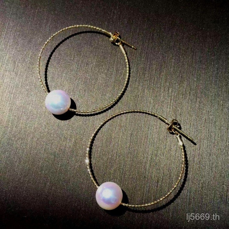 ต่างหูAu750 มีจี้และไข่มุกฟรี พร้อมต่างหูทองคำขาว18K