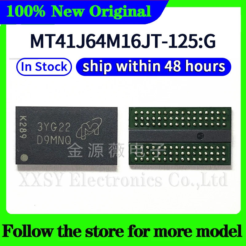 2-5PCS MT41J128M16JT-125:K MT41J128M16JT-093:K MT41J64M16JT-125:G MT41K128M16JT-125:k MT41K256M16TW-