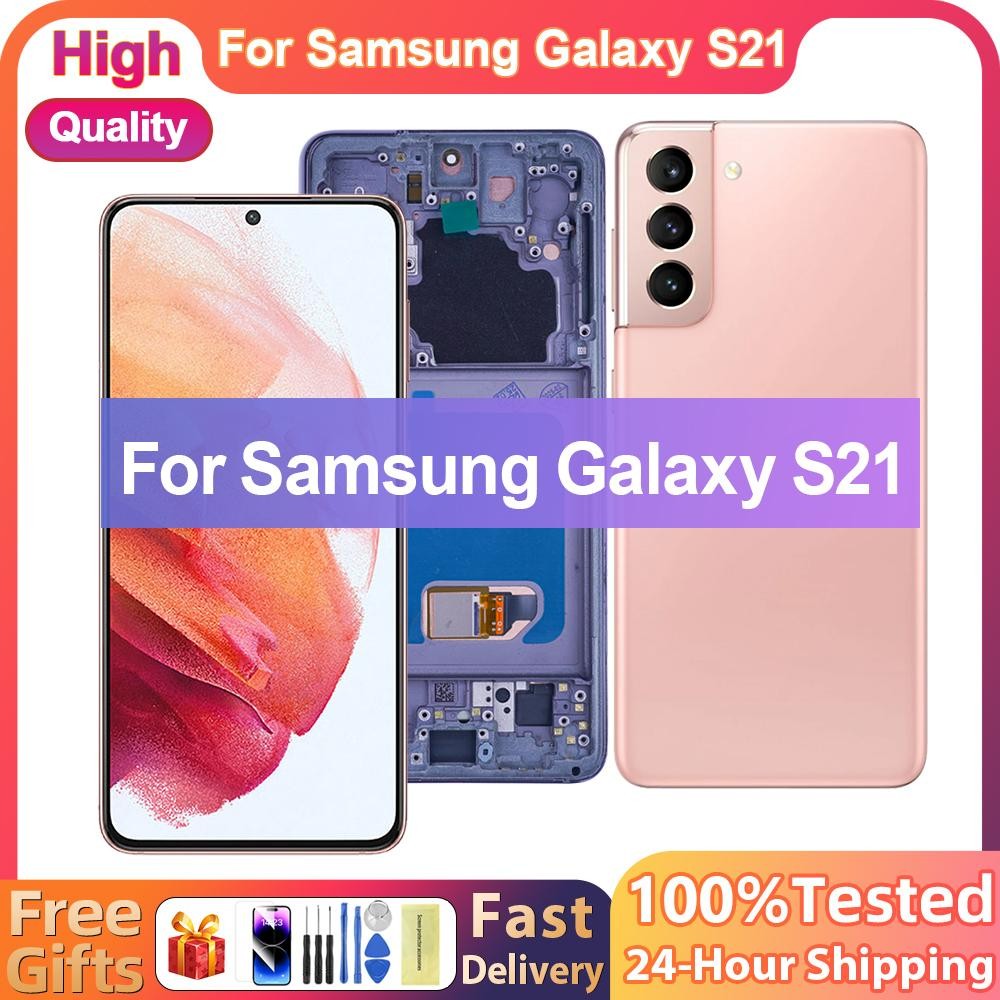 6.2 หน้าจอ AMOLED สําหรับ Samsung S21 5G G991B SM-G991B/DS SM-G991U จอแสดงผล LCD หน้าจอสัมผัสดิจิตอล