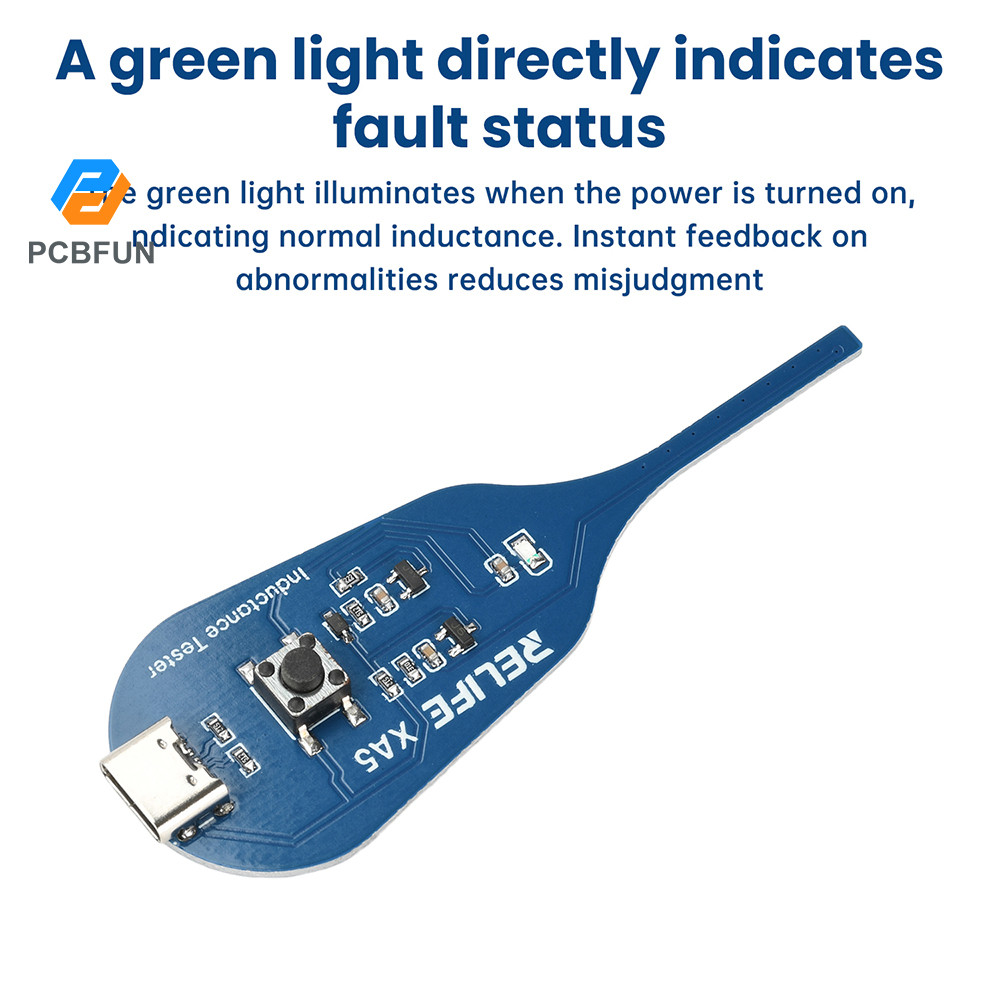 Pcbfun XA5 ตัวเหนี่ยวนําเมนบอร์ดคอยล์เครื่องทดสอบการเหนี่ยวนําเครื่องมือตรวจจับปัญหาอย่างรวดเร็ว Type-C