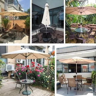 【รับประกัน 10ปี】ร่มกันแดดสนามใหญ่ Φ2.8M ร่มสนามในสวน ร่มร้านค้ากันแสงUVขนาดใหญ่ outdoor sun umbrella garden shade
