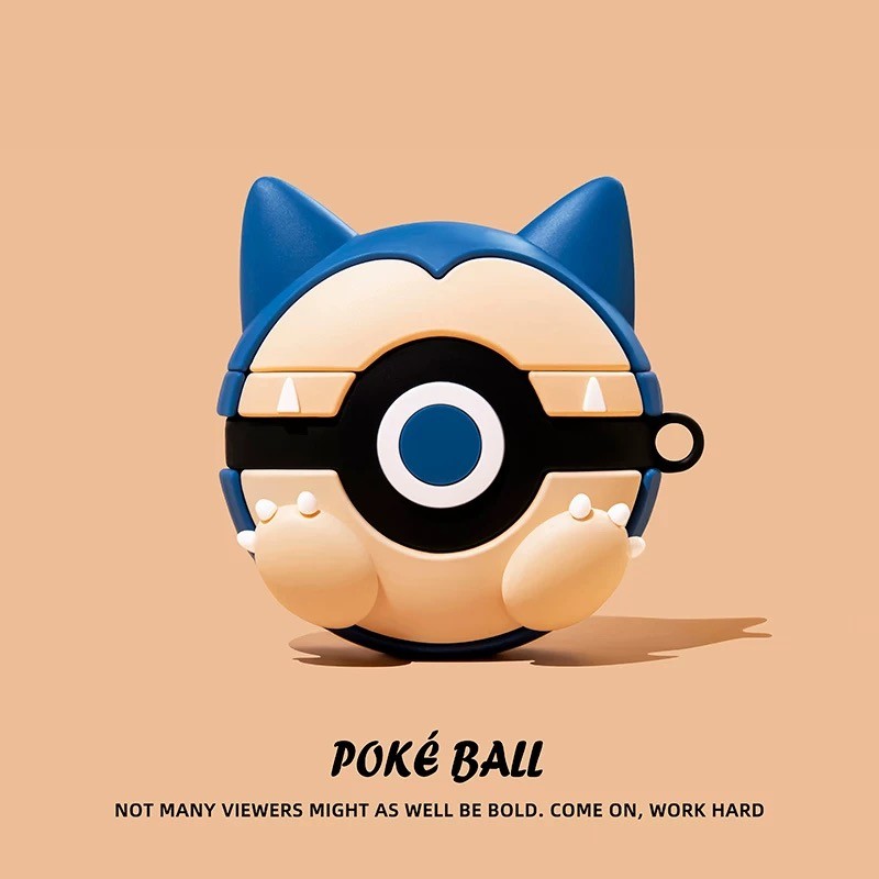 Snorlax Pokemon Ball น่ารัก Airpods กรณีป้องกัน Airpods Pro 3 กรณีหูฟัง Airpods 4 กรณีซิลิโคน Airpods Pro 2 กรณี Airpods Gen3 กรณีครอบคลุม – โปรปัง