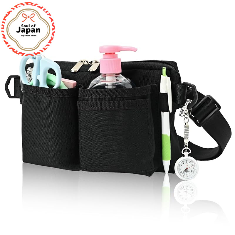 LINOFLE Nurse Pouch Waist Pouch Hip Hand Sanitizer Holder for Nurses