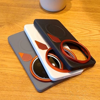 การกระจายความร้อนเคสโทรศัพท์แม่เหล็กสําหรับVIVO X300 Pro X200 X100 Ultra/Pro mini X100Sเลนส์โลหะธรรมดาหนังAnti drop Case Sensitiveปุ่มอิสระฝาครอบป้องกัน