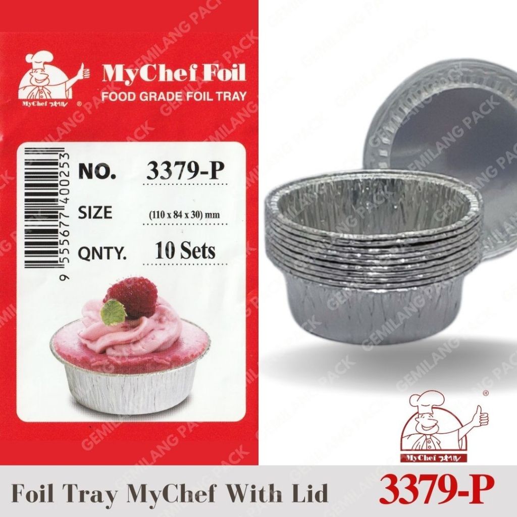 ถาดฟอยล์ Mychef 3379-P 10Set พร้อมฝาปิด