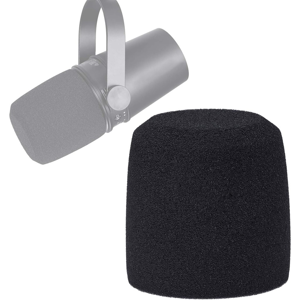 SUNMON Shure MV7 Pop Filter Foam Cover-Professional Mic Wind Cover ใช้งานร่วมกับ Shure MV7 Podcast ไ
