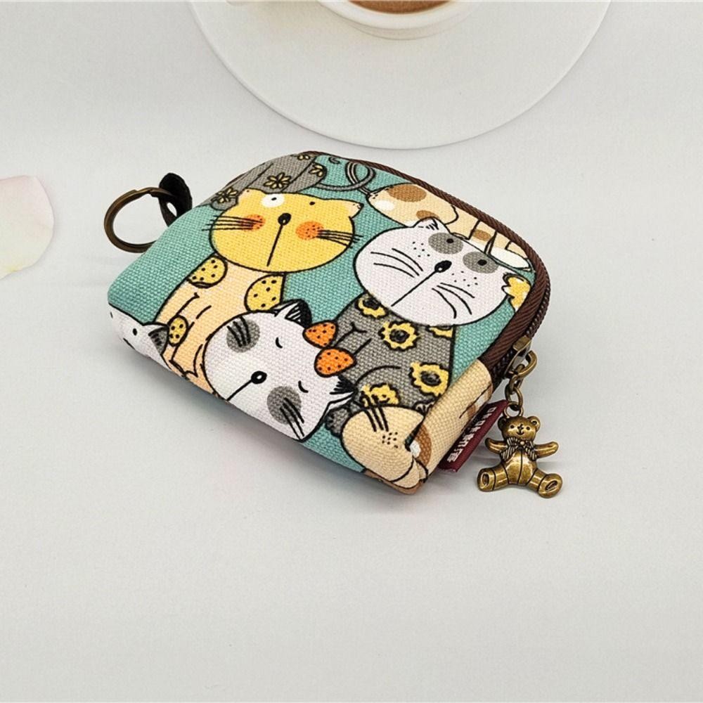 โคลินา115กระเป๋าใส่เหรียญ,สไตล์การ์ตูนทนทานเปลี่ยนเงินออแกไนเซอร์,ผ้าใบวินเทจผู้ถือบัตรกระเป๋าสําหรับผู้หญิงสาว - รูปที่ 3
