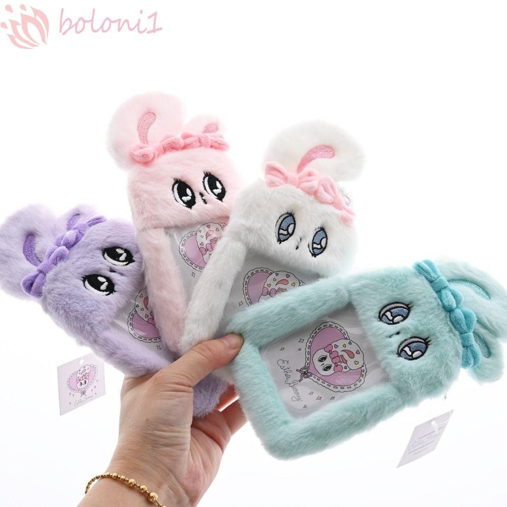 [COD] ตุ๊กตา Esther Bunny ตุ๊กตาตุ๊กตา, นุ่มปุย Esther Bunny Card Cover, การ์ตูน Fur Comfy Wallet กร
