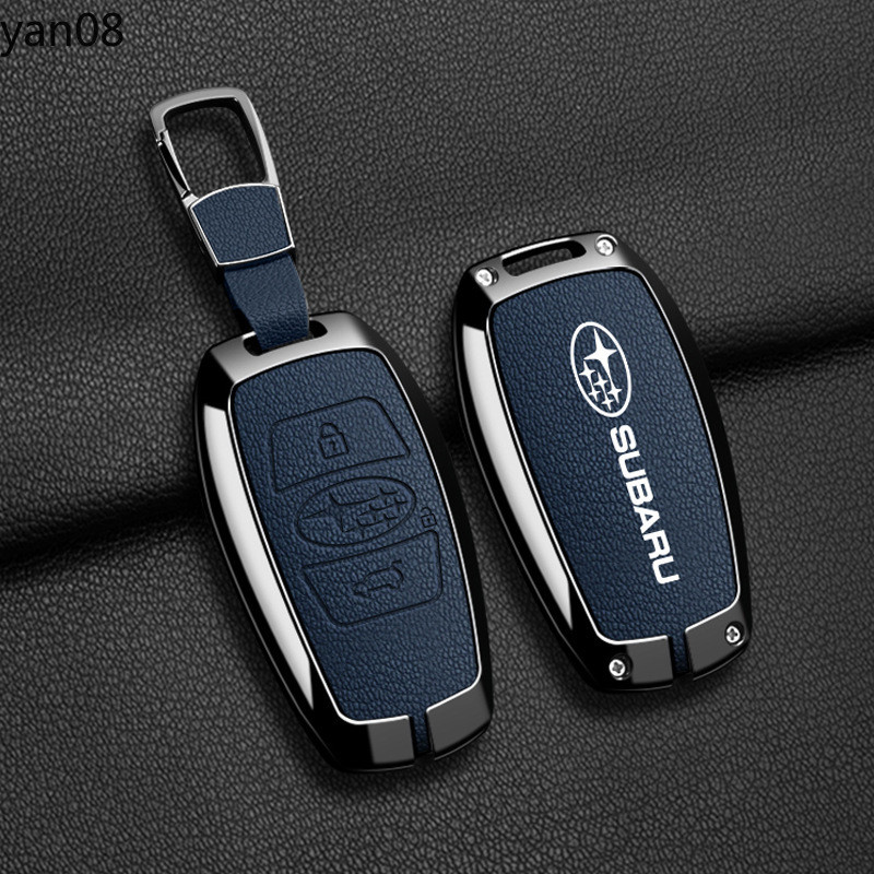 สังกะสีอัลลอยด์สําหรับ Subaru BRZ XV Forester Legacy Outback Key Case ฝาครอบกุญแจสําหรับ Subaru Key Shell ผู้ถือกระเป๋า keyfob