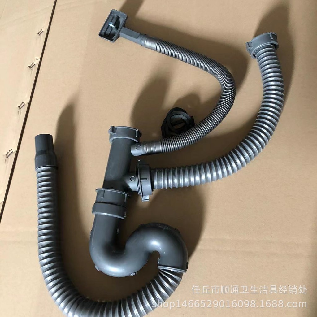 Renqiu City Sink Double Sink เหล็กลวด Drainer Conjoined Double อ่างล้างหน้า Drainer ท่อคู่ผักอ่างล้า