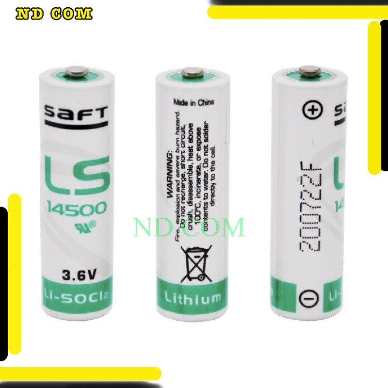 ร้านใน กทม LS14500  LS-14500 AA 3.6V Lithium Battery ส่งทุกวัน