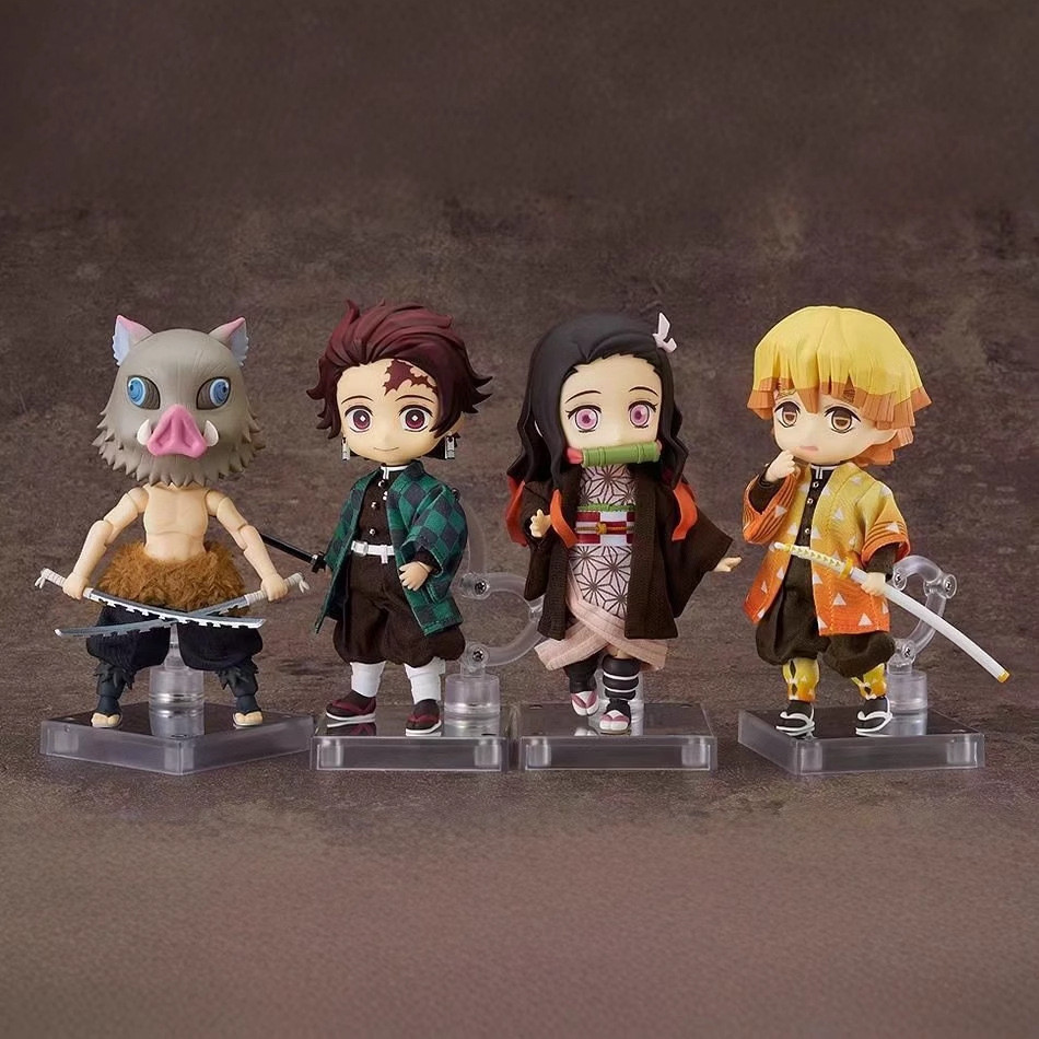 Demon Slayer Nendoroid อุปกรณ์ต่อพ่วงอะนิเมะ Tanjiro Nezuko Agatsuma Inosuke Kamado Akaza ข้อต่อที่ส