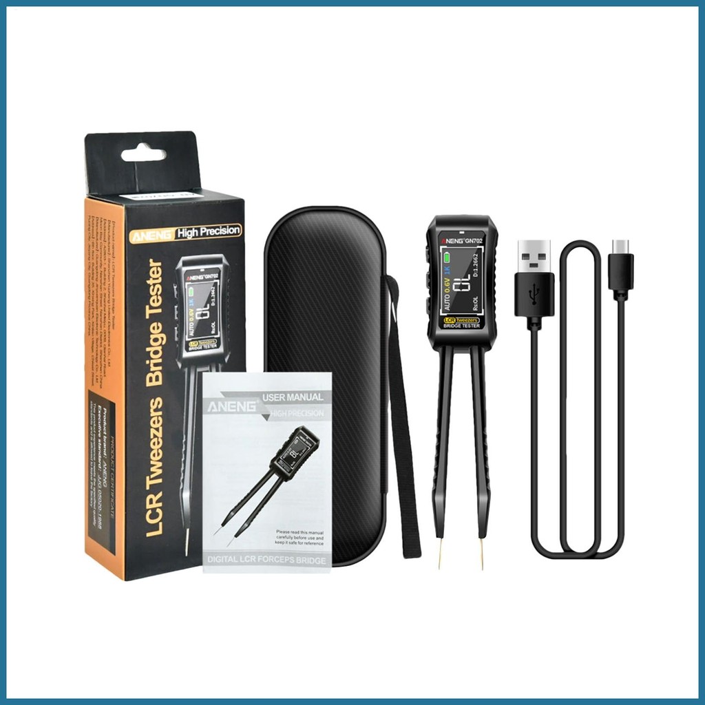 Smart Meter แหนบ SMD Meter Tweezer Digital Auto Meter Tester ความแม่นยําสูงส่วนประกอบเครื่องวิเคราะห