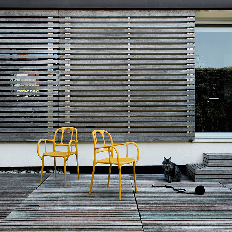 Magis Mila Series Indoor Outdoor Acrylic Material Armchair Modern Simple