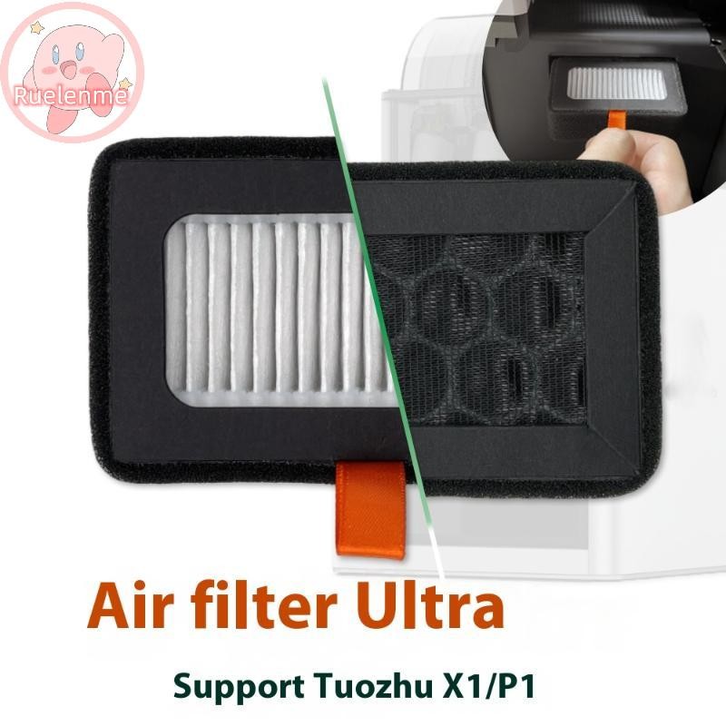 ถูกต้อง 1 ชิ้น 3D เครื่องพิมพ์อุปกรณ์เสริมสําหรับ Bambu Lab HEPA 13 + ถ่านกัมมันต์ Combo Air Filter 