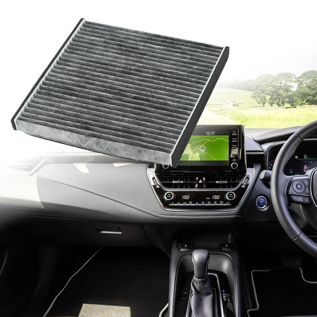 อุปกรณ์เสริม กรองอากาศรถยนต์ 87139 33010 คาร์บอนบรรจุแทนที่รถ 1 ชิ้น 218x215x16 มิลลิเมตรอุปกรณ์เสริ