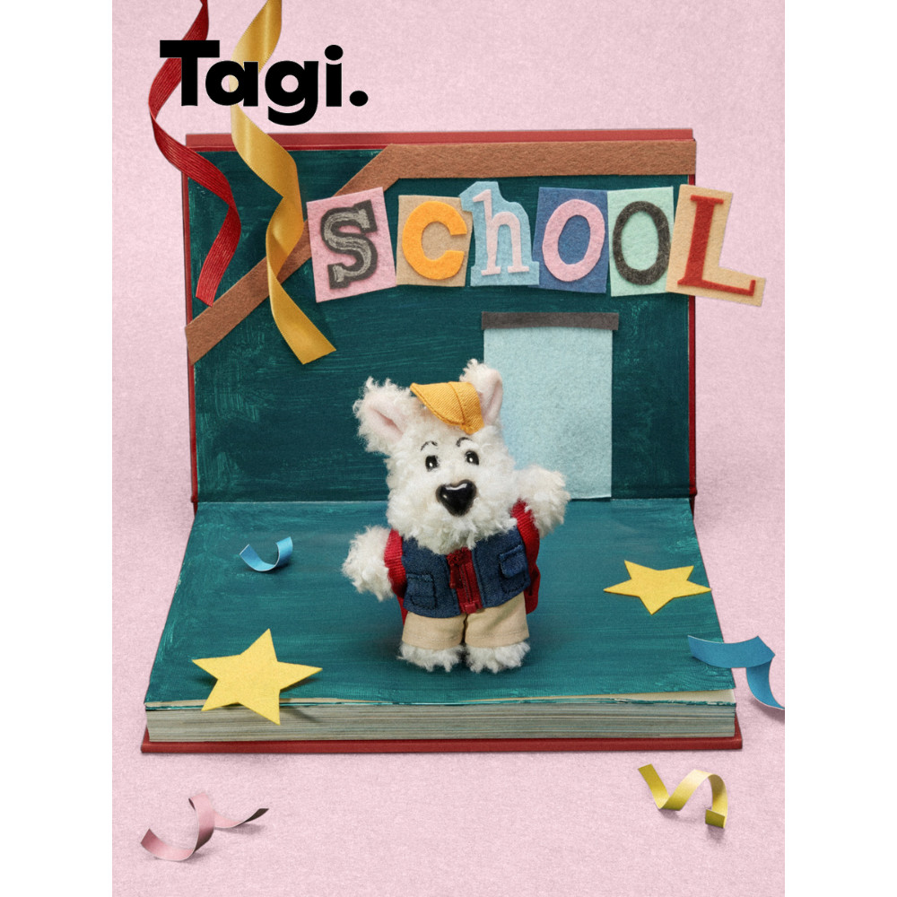 Tagi. Haha Go to School Bag Pendant ตุ๊กตาผ้าขน