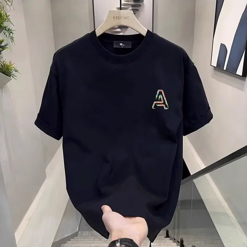 2025 NEW 2025 European and American Trendy Brand Summer Fashion Short Sleeve T-Shirt for Men 2025 Ne