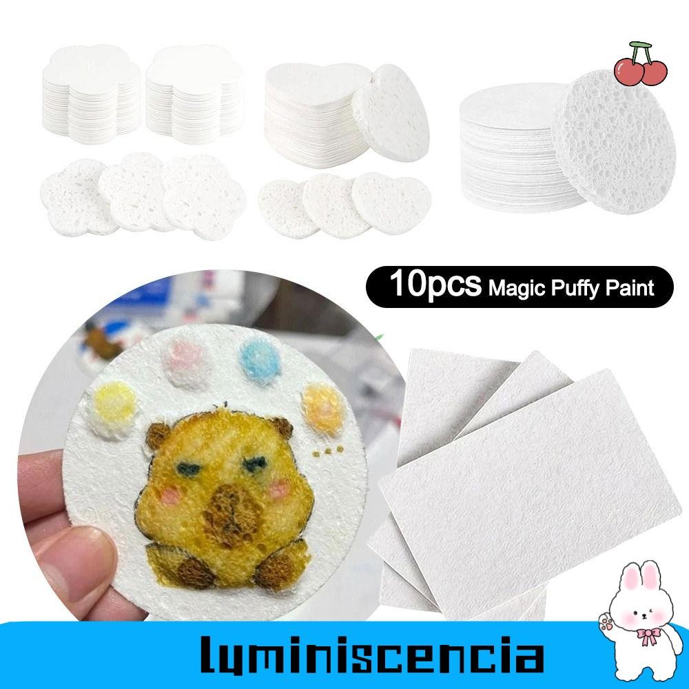 LUMINESCIA Magic Puffy Paint, ของเล่นเพื่อการศึกษาพร้อมปากกาและขาตั้งกระดาษภาพวาดเนื้อ, DIY หัตถกรรม