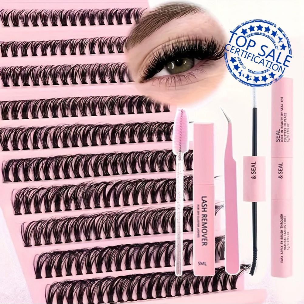 Eyelash Book Segmented Eyelashes ขนตาปลอมขนาดใหญ่ร้อน 40d 740 Clusters ดอกไม้ผมเดี่ยว M5j2