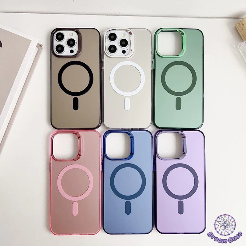เคสไอโฟน 11 แฟชั่นประจุแม่เหล็ก Plating เลนส์กันชน สำหรับ IPhone 17 AIR 13 11 14 Pro Max 16 15 12 Pro Max 14 15 16 Plus