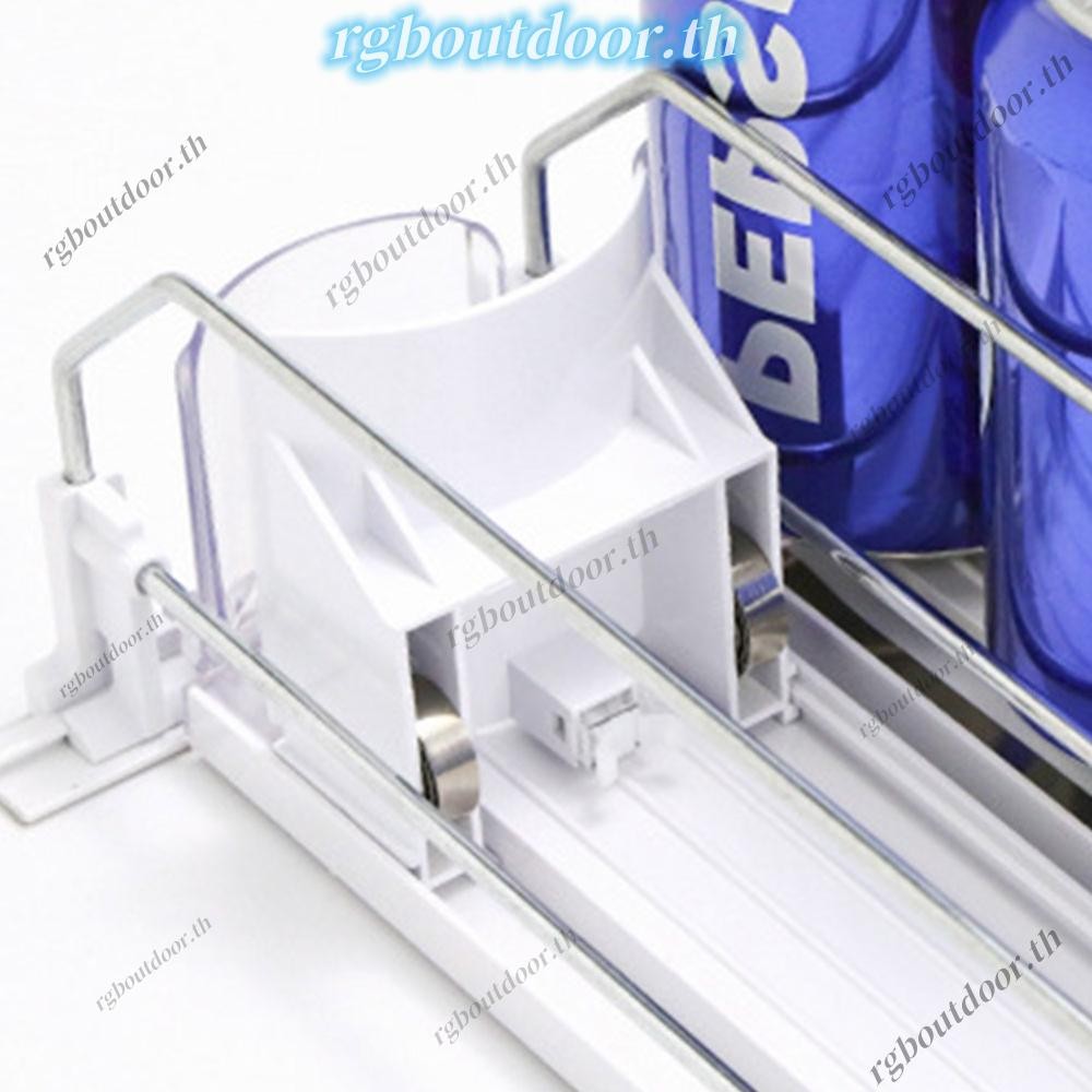 🚚จัดส่งในกรุงเทพฯ🚚ชั้นวางเครื่องดื่มโซดากระป๋องขวด Pusher สําหรับตู้เย็น (สีขาว 310 มม. 3 ชุด)[rgboutdoor.th] - รูปที่ 7