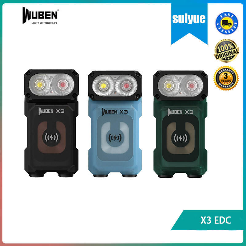 Wuben X3 EDC ไฟฉาย 700 Lumens หัวหมุน ชาร์จบatteriesแม่เหล็ก สะดวกพกพา