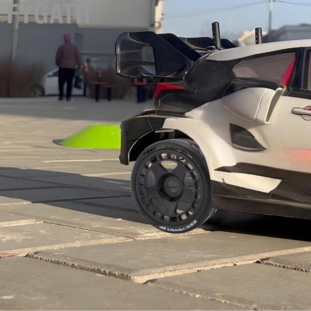 Fygath RC Tyres Rally พลาสติก 4pcs มัลติฟังก์ชั่นสำหรับการตกแต่ง