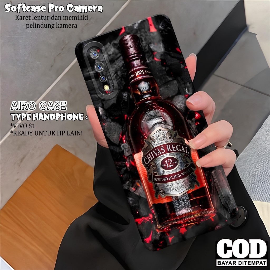 เคส HP ล่าสุด VIVO S1 - เคส VIVO S1 Softcase - เคสแฟชั่น DRINK - เคส VIVO S1 - Pro Camera Softcase -