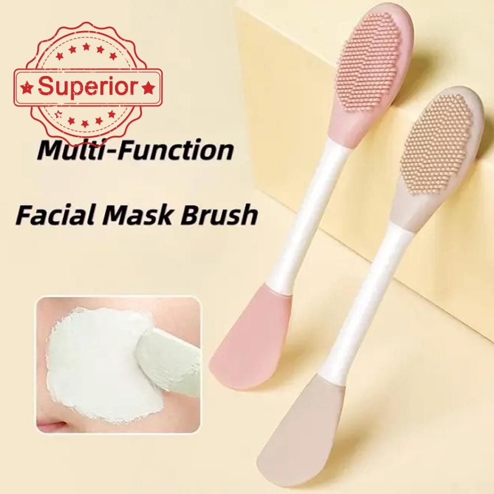 Gecomo Double-ended Silicone Mask Brush แปรงทําความสะอาดความงาม แปรงทําความสะอาด Smear Mask Tool O3i