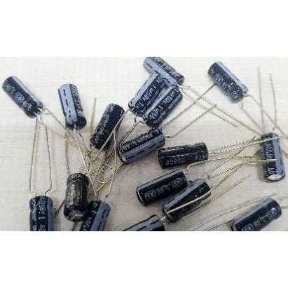 ราคาส่ง capacitor มีขั้ว   1uf 50v จำนวน 5ตัวพร้อมส่ง จากไทย กทม