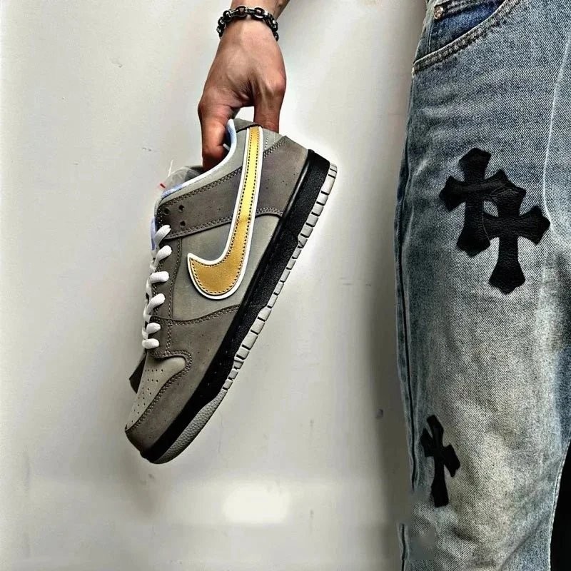 [เวอร์ชั่นท็อป] Nike/Nike/Concepts x Dunk Low Cement Grey Lobster Casual Shoes Board